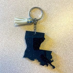 Handmade U.S. State Keychain - Louisiana